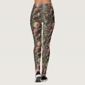 Lauter als Blooms - gotisch Viktorianisch Leggings (Rückseite)
