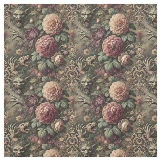 Lauter als Blooms - Klassische Gotik Stoff (Muster)