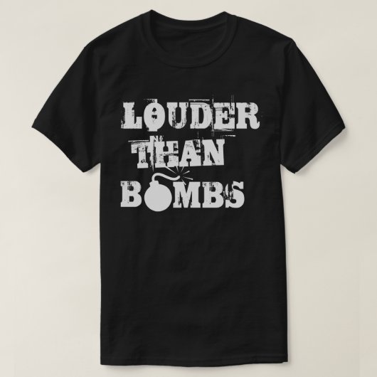 Lauter als Bomben T-Shirt (Design vorne)