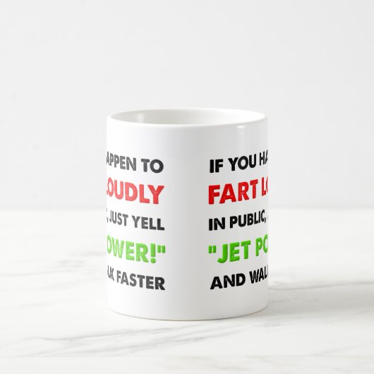 Lauter Furz-Jet-Power-lustige Tasse (Mittel)