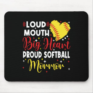 Lauter Mund Großes Herz Stolze Sanfte Mormor Mutte Mousepad