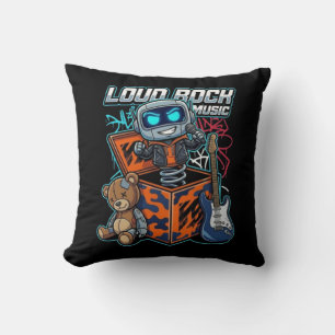 Lauter Rockmusik-Roboter Kissen