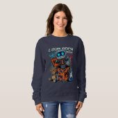 Lauter Rockmusik-Roboter Sweatshirt (Vorne ganz)
