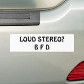 Lauter Stereo? B F Autoaufkleber (Auf Auto)