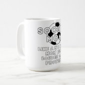 lauter und stolzer Fußballfrau Kaffeetasse (Vorderseite Links)