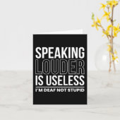 Lauter zu sprechen ist nutzlos im Geheimen, nicht  Karte (Gelbe Blume)