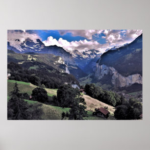 Lauterbrannen Tal Poster