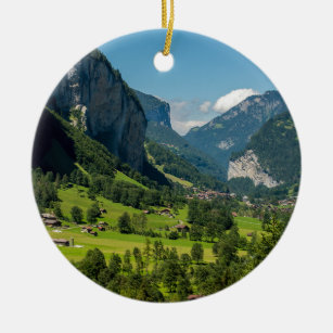 Lauterbrunnen - Bernese Alpen - die Schweiz Keramikornament