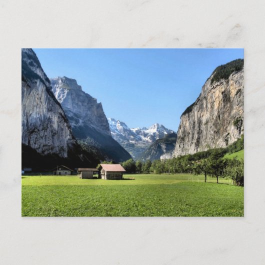 Lauterbrunnen Gletschertal Postkarte (Vorderseite)