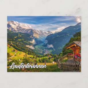 Lauterbrunnen, Schweiz Postkarte