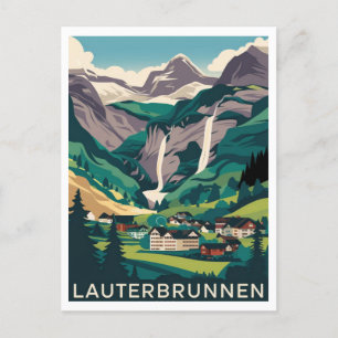 Lauterbrunnen Schweiz Reise Postkarte