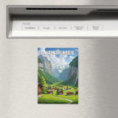 Lauterbrunnen Schweiz Reisen Magnet (In Situ (Geschirrspüler))