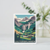 Lauterbrunnen Schweiz Reisen Postkarte (Stehend Vorderseite)