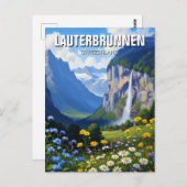 Lauterbrunnen Schweiz Reisen Postkarte (Vorne/Hinten)