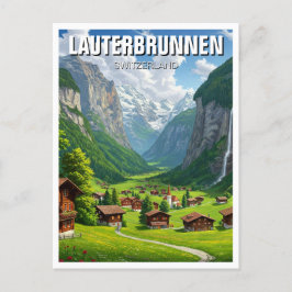 Lauterbrunnen Schweiz Reisen Postkarte