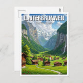 Lauterbrunnen Schweiz Reisen Postkarte (Vorne/Hinten)