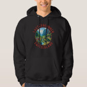 Lauterbrunnen Schweiz Retro Distressed Circle Hoodie (Vorderseite)