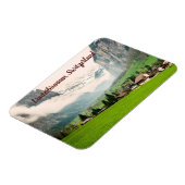 Lauterbrunnen Schweiz stilisiert Magnet (Linke Seite)