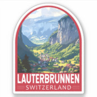 Lauterbrunnen Schweiz Tourismus Vintag