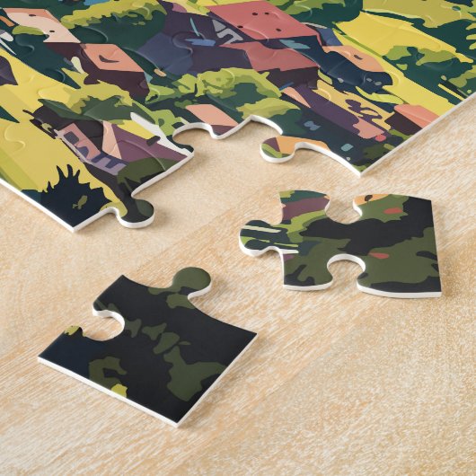 Lauterbrunnen Schweiz Tourismus Vintag Puzzle (Seite)