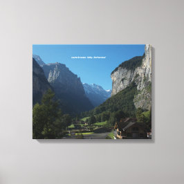 Lauterbrunnen Tal Leinwand Mauer