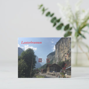 Lauterbrunnen Tal, Schweiz Postkarte