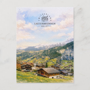 Lauterbrunnen Tal Schweiz Souvenir Postkarte