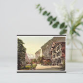 Lauterbrunnen-Tal, Straßenansicht mit Staubbach W Postkarte (Stehend Vorderseite)