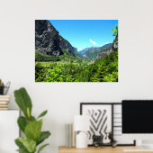 Lauterbrunnen valley from Trummelbach Poster (Heimbüro)