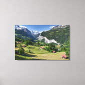 Lauterbrunnen Valley, Schweiz - ummantelte Canvas Leinwanddruck (Vorderseite)