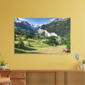 Lauterbrunnen Valley, Schweiz - ummantelte Canvas Leinwanddruck (Insitu (Wohnzimmer))