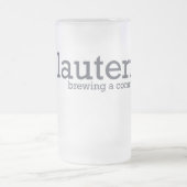 Lautering Glas Stein Mattglas Bierglas (Mittel)