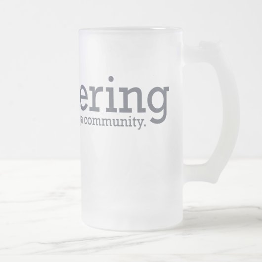 Lautering Glas Stein Mattglas Bierglas (Rechts)