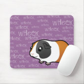 Lautes Meerschweinchen (glattes Haar) Mousepad (Mit Mouse)