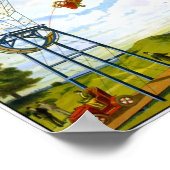 L'Auto Bolide Kribbeln Dip of Death Circus Poster (Ecke)