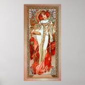 L'Automne von Alphonse Mucha Poster (Vorne)