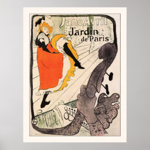Lautrec: Jane Avril, Jardin de Paris Poster