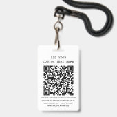 Lautsprecher Author Event Logo QR Code Foto ID Ausweis (Back with Lanyard)