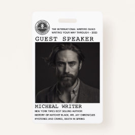 Lautsprecher Author Event Logo QR Code Foto ID Ausweis