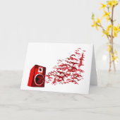 Lautsprecher Birds Karte (Gelbe Blume)