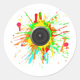 Lautsprecher Cone Runder Aufkleber