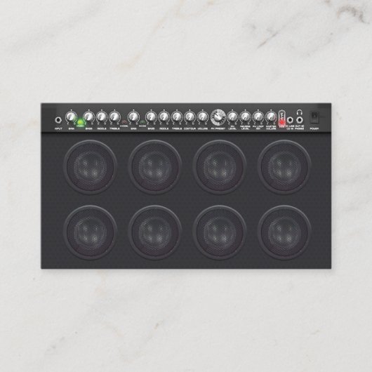 Lautsprecher für Audioingenieurverstärker Visitenkarte (Vorderseite)