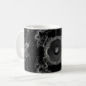 Lautsprecher für Schwarz-Weiß-Musik Kaffeetasse (Vorderseite Links)