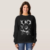 Lautsprecher Gebäude Electronics Sound Frequency S Sweatshirt (Vorne ganz)