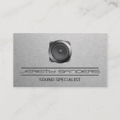 Lautsprecher-Logo Visitenkarte (Vorderseite)