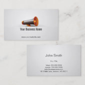 Lautsprecher-/Megaphon-Visitenkarte Visitenkarte (Vorne/Hinten)