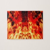 Lautsprecher mit Flammen Puzzle (Horizontal)
