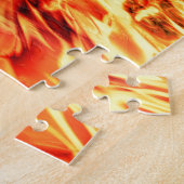 Lautsprecher mit Flammen Puzzle (Seite)