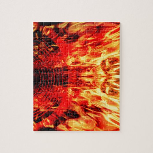 Lautsprecher mit Flammen Puzzle (Vertikal)