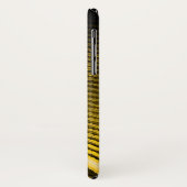 Lautsprecher mit gelber Musik und Schallwellen Case-Mate iPhone Hülle (Hinten/Links)